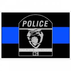 Thin Blue Line Charlotte Mecklenburg Police - Sticker