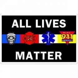 All Lives Matter Police Fire EMS Dispatch - Sticker