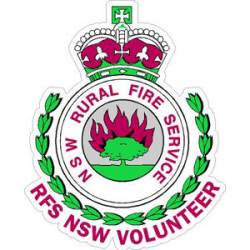 N.S.W. Rural Fire Service Volunteers - Sticker