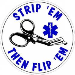 EMS Strip Em Then Flip Em - Sticker