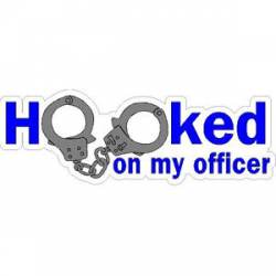 Hooked On My Officer Cuffs - Sticker