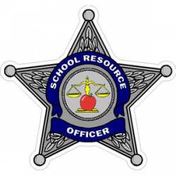 School Resource Officer 5 Point Badge - Sticker