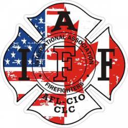 United States & Canada IAFF International Association Firefighters - Sticker
