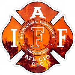 Wildfire IAFF International Association Firefighters - Sticker