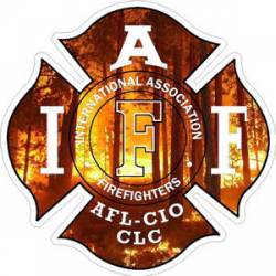 Wildland Fire IAFF International Association Firefighters - Sticker