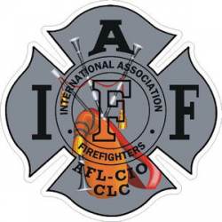 Bagpipes IAFF International Association Firefighters - Sticker