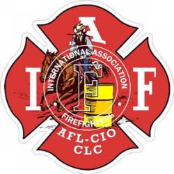 Rodeo Barrel Racing IAFF International Association Firefighters - Sticker