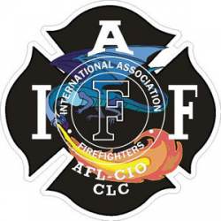 Breathing Dragon IAFF International Association Firefighters - Sticker