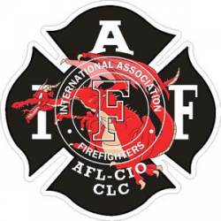 Red Dragon IAFF International Association Firefighters - Sticker