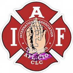 Praying Hands IAFF International Association Firefighters - Sticker