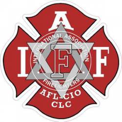 Jewish IAFF International Association Firefighters - Sticker