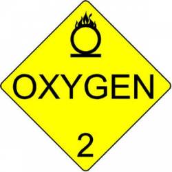 Oxygen #2 Yellow Diamond - Sticker