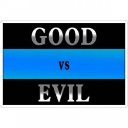 Thin Blue Line Good Vs Evil - Sticker