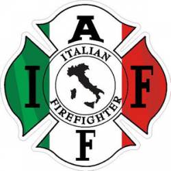 Italian IAFF International Association Firefighters - Sticker