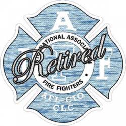 Blue Water Retired IAFF International Association Firefighters - Sticker
