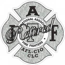 Heather Gray Retired IAFF International Association Firefighters - Sticker
