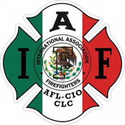 Mexican Mexico IAFF International Association Firefighters - Sticker