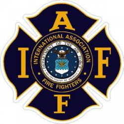 Air Force IAFF International Association Firefighters - Sticker