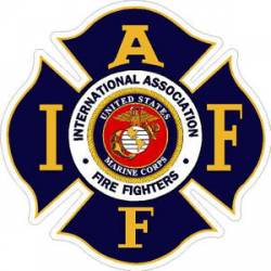 Marines IAFF International Association Firefighters - Sticker