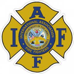 Army IAFF International Association Firefighters - Sticker