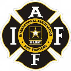 Army Logo IAFF International Association Firefighters - Sticker