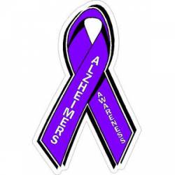 Alzheimers Awaress Ribbon - Sticker