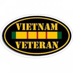 Vietnam Veteran - Oval Sticker
