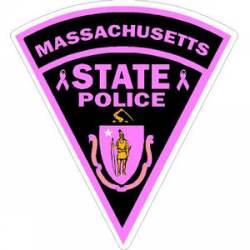 Massachusetts State Police Breast Cancer Awareness - Sticker