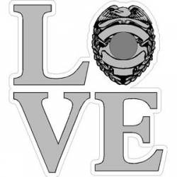 LOVE Police Badge Officer - Sticker