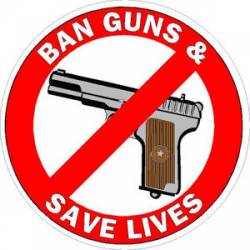Ban Guns & Save Lives Hand - Sticker