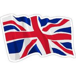 United Kingdom Wavy Flag - Vinyl Sticker