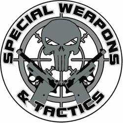 Special Weapons & Tactics Skull - Vinyl Sticker