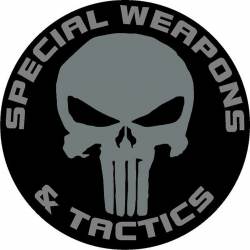 Special Weapons & Tactics Subdued Skull - Vinyl Sticker