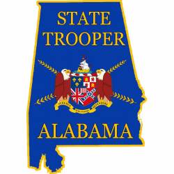 Alabama State Trooper Outline - Vinyl Sticker