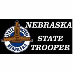 Nebraska State Trooper  - Vinyl Sticker