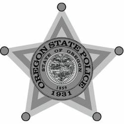 Oregon State Police Trooper Badge - Vinyl Sticker