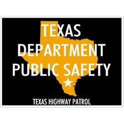 Texas Department Public Safety Highway Patrol Banner - Vinyl Sticker