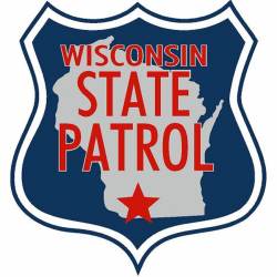 Wisconsin State Patrol Badge - Vinyl Sticker