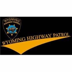 Wyoming Highway Patrol Banner - Vinyl Sticker