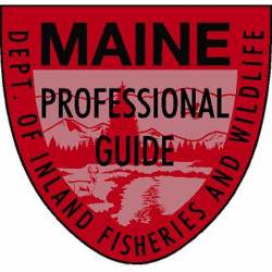 Maine Dept Of Inland Fisheries And Wildlife Professional Guide - Vinyl Sticker