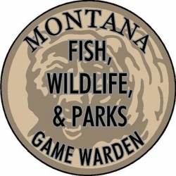 Montana State Fish, Wildlife & Parks Game Warden Circle - Vinyl Sticker