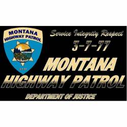 Montana Highway Patrol Banner - Vinyl Sticker
