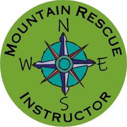 Mountain Rescue Instructor Green - Vinyl Sticker