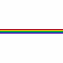 LGBTQ Rainbow Stacked Colors Bar - Vinyl Sticker