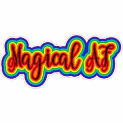 LGBTQ Rainbow Magical AF Script - Vinyl Sticker