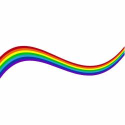 LGBTQ Rainbow Swish - Vinyl Sticker