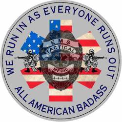 Tactical Medic American Flag Star Of Life - Vinyl Sticker