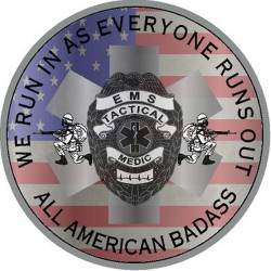 Tactical Medic All American Badass - Vinyl Sticker