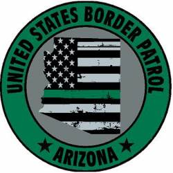 Arizona Thin Green Line United States Border Patrol Green - Vinyl Sticker