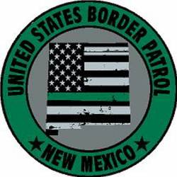 New Mexico Thin Green Line United States Border Patrol Green - Vinyl Sticker
